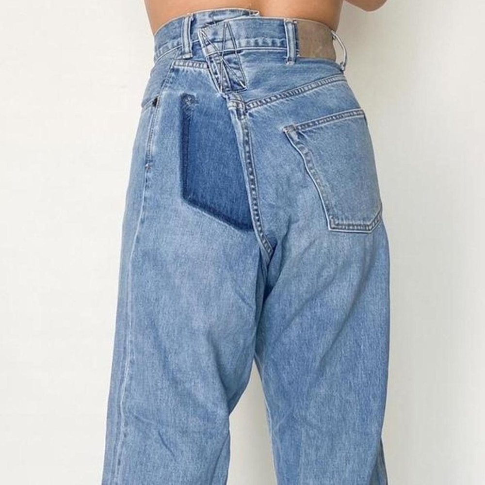 Japanese Reworked Denim Jeans - KURO